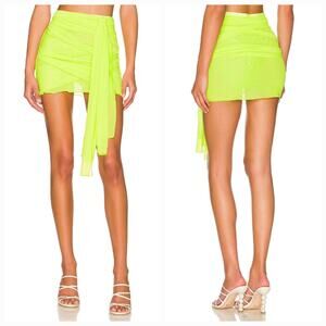Kim Shui REVOLVE Mesh Skirt in Yellow Medium